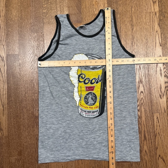 Vintage 70s Coors Banquet Beer Sportswear K Single Stitch Tanktop Mens Large - Picture 8 of 8